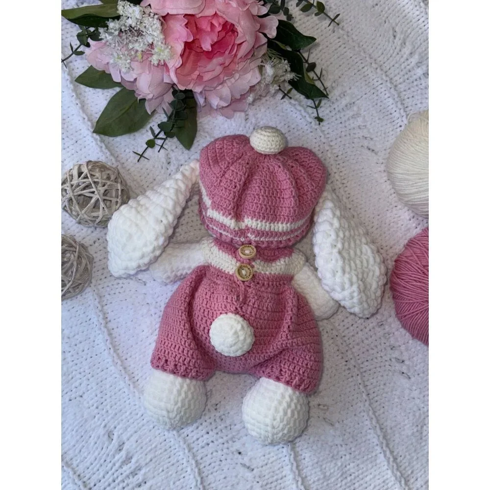 Crochet Stuffed Bunny | Handmade Amigurumi Bunny Toy | Gift Idea